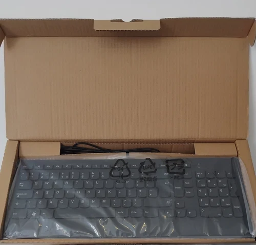 Simple Wired Lenovo Keyboard-Perfect For Desktops And Laptop Replacements!