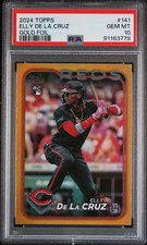 2024 Topps Elly De La Cruz #141 Gold Foil PSA 10
