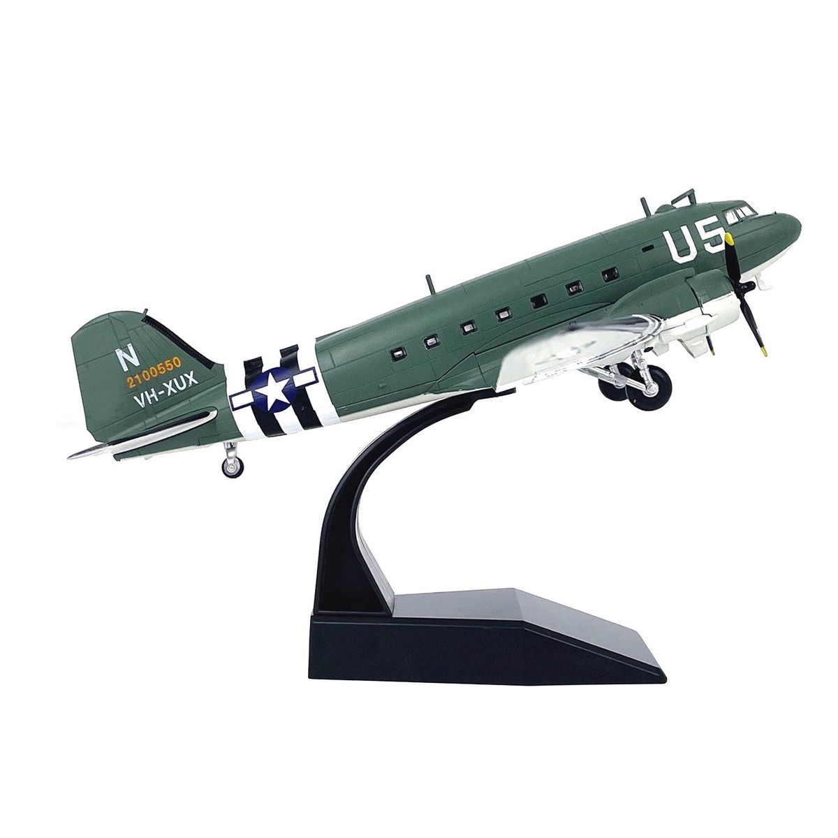 C-47 Skytrain 1/100 Scale Alloy Transport Aircraft Model with