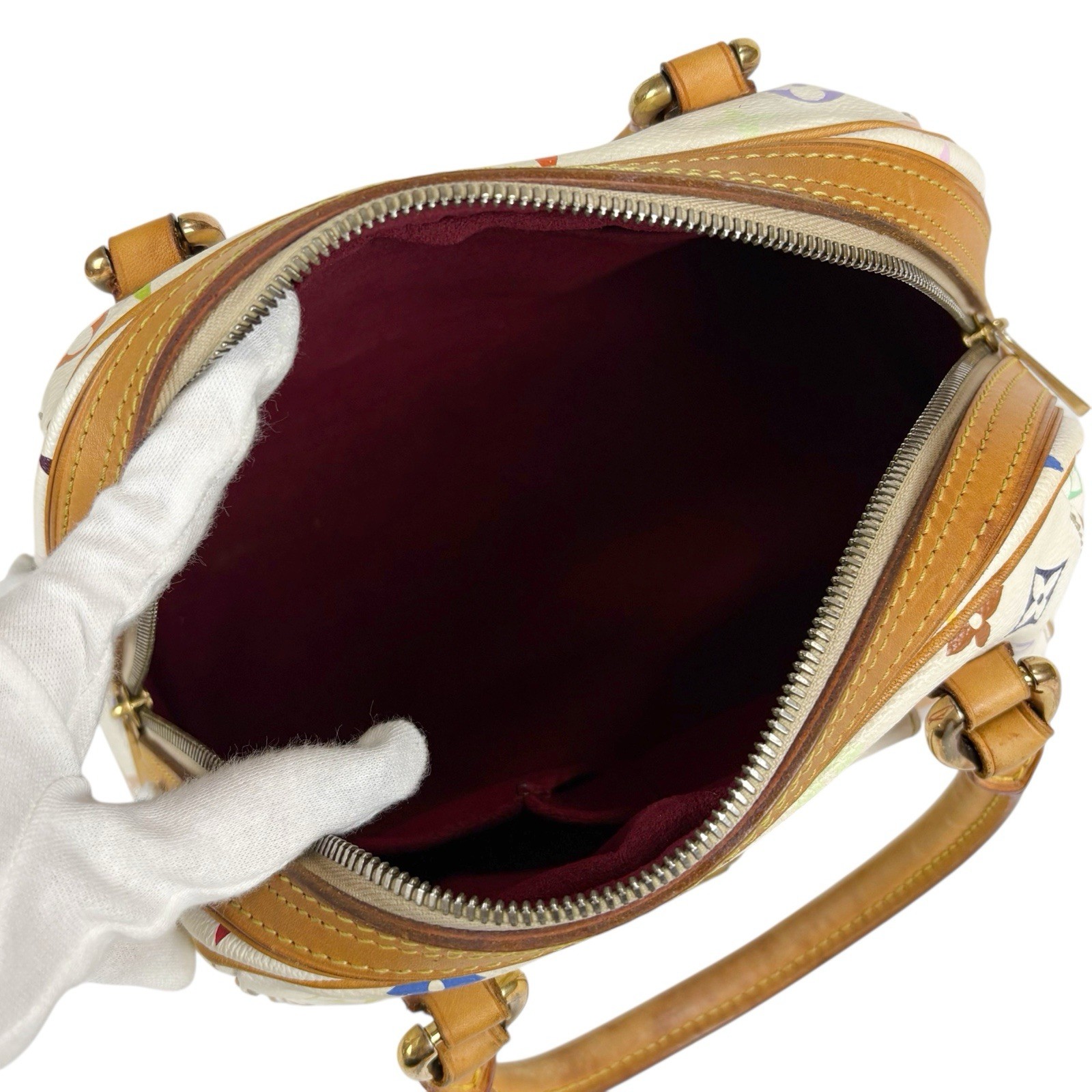 Louis Vuitton Monogram Multicolor Priscilla Satchel  Hand Bag M40096 Authentic