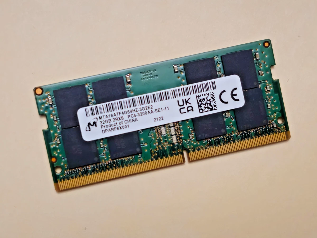 Naka　DDR4 32GB(16GB×2) 3200AA Micron Micron 32GB Kit (2x16GB) DDR4 3200MHz PC4-3200AA Laptop RAM SODIMM