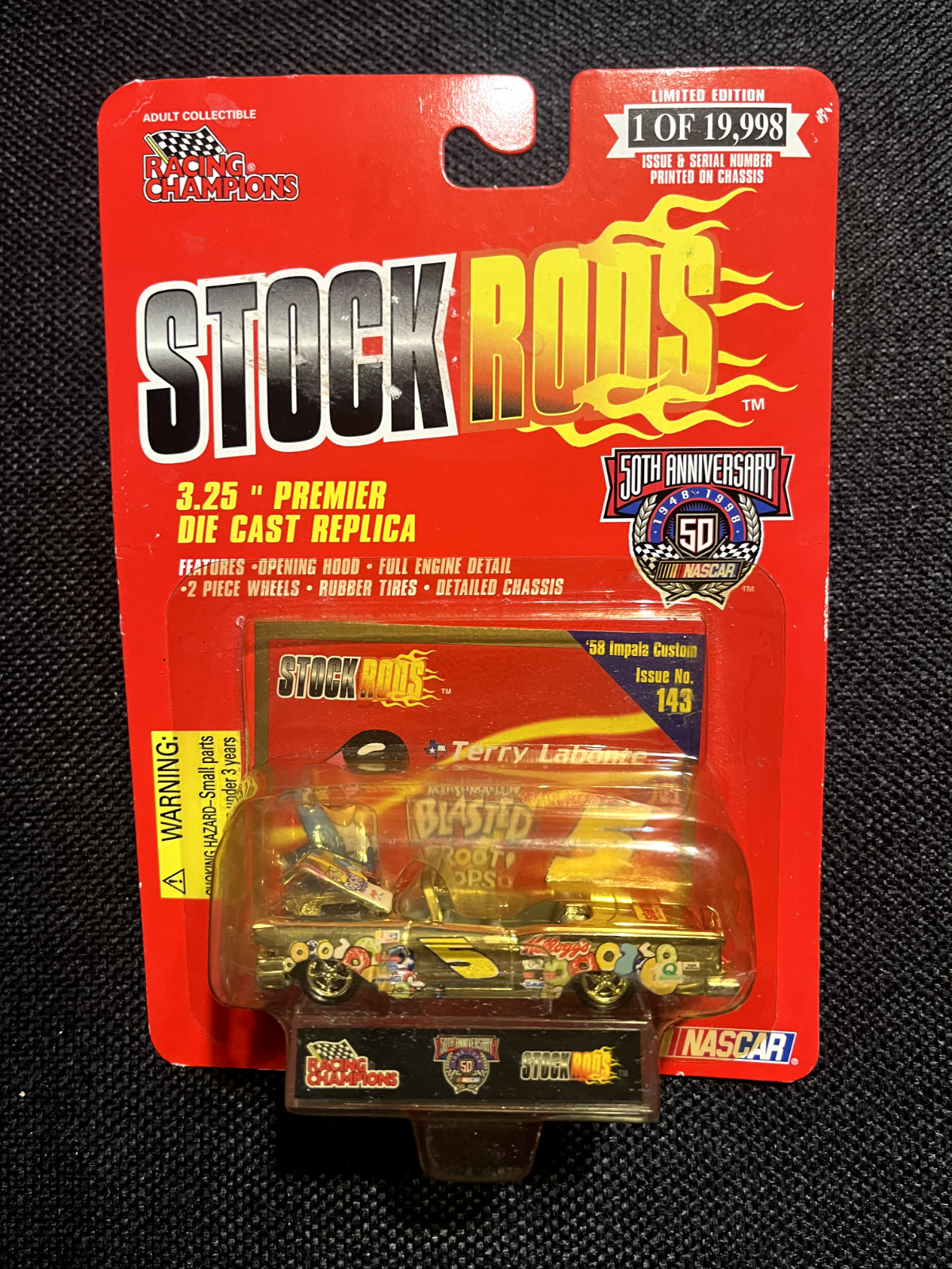 Racing Champions: Stock Rods '58 Impala Custom, Issue 143 NASCAR NIB