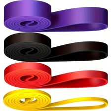 4-Piece Resistance Band Set, Elastic Fitness Resistance Bands, Yoga Trainer 