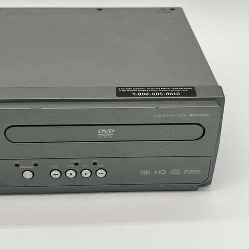 Magnavox MWD2206 Combo Lecteur VHS Sans Télécommande Testé Fonctionne Envoi Rapide !!! - Photo 4/11