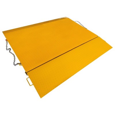 16000lbs 78''x86'' container loading ramp with Flip-Over Bridge