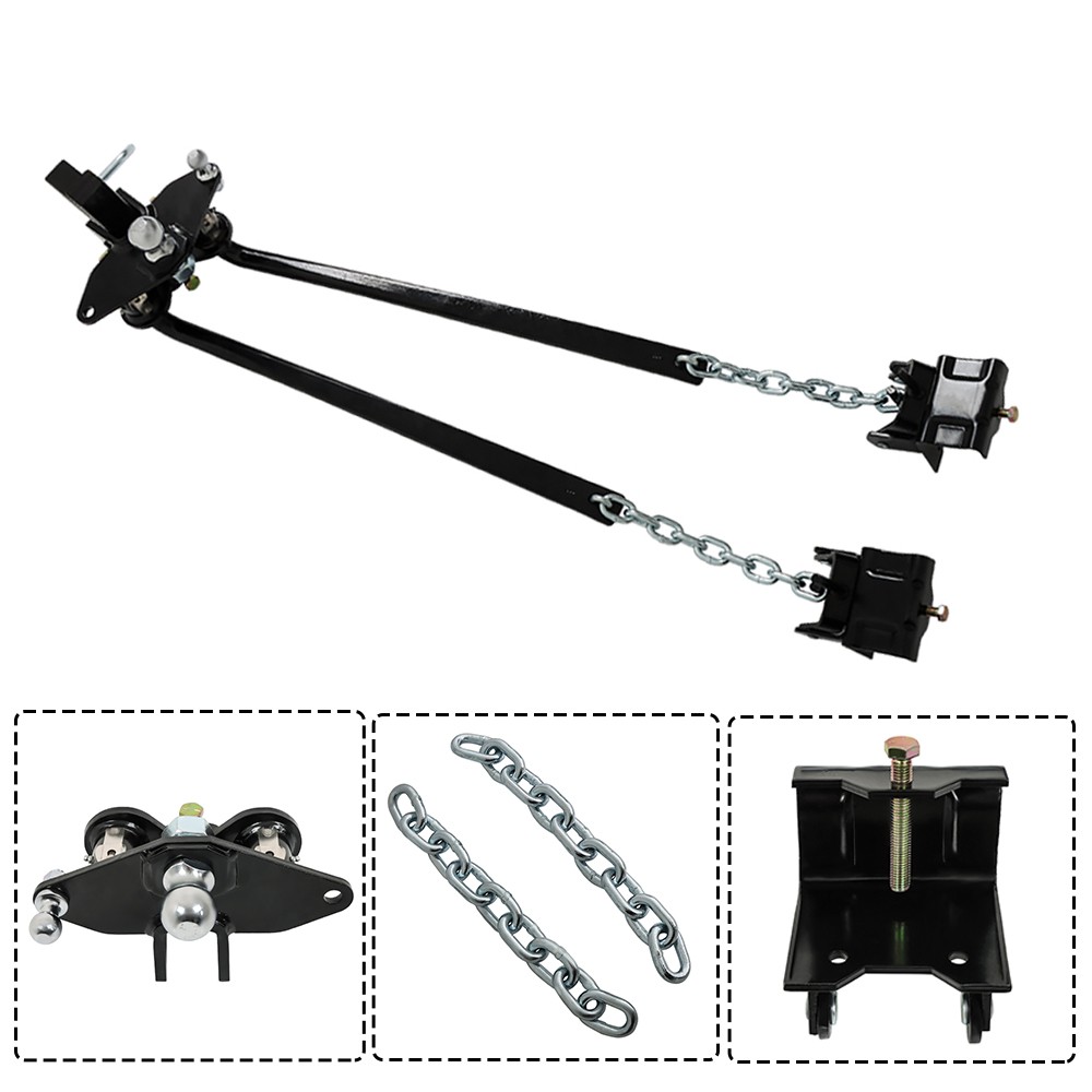 Munirater Trailer 800Lb Weight Distribution Hitch+Sway+Drop Shank+2 5/16 In Ball