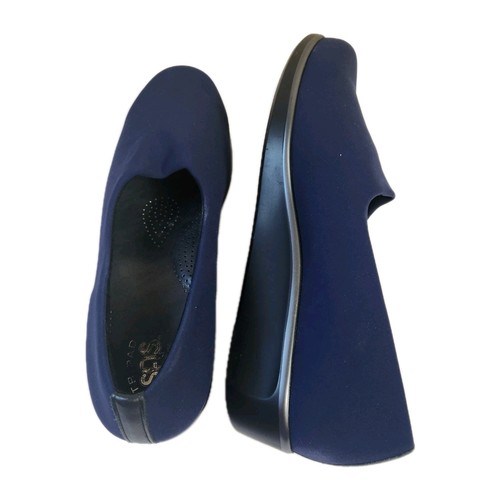 Mocasín de cuña cómodo SAS Tripad para mujer azul microfibra sin cordones talla 9,5 N - Imagen 8 de 18