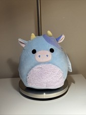 squishmallow - clayton the blue cow (box lunch exclusive) 7.5/8”