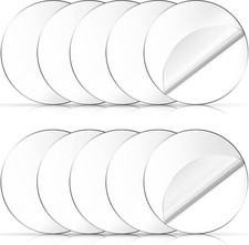 Clear Acrylic Discs - 6 Inch, 10 Pieces round Acrylic Sheets, 1/25" Thick Tra...