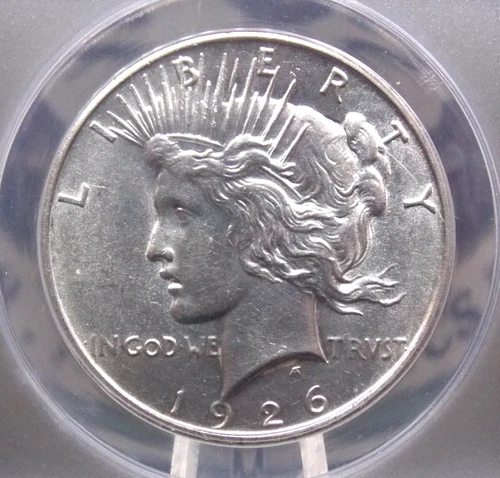 1926 "D" Peace SILVER Dollar $1 ANACS MS60 Details #314 Uncirculated ECC&C, Inc.