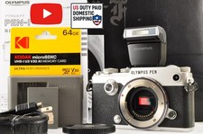  US Duty Paid Olympus PEN-F 20.3MP Digital Mirrorless Silver Body Count: 14030