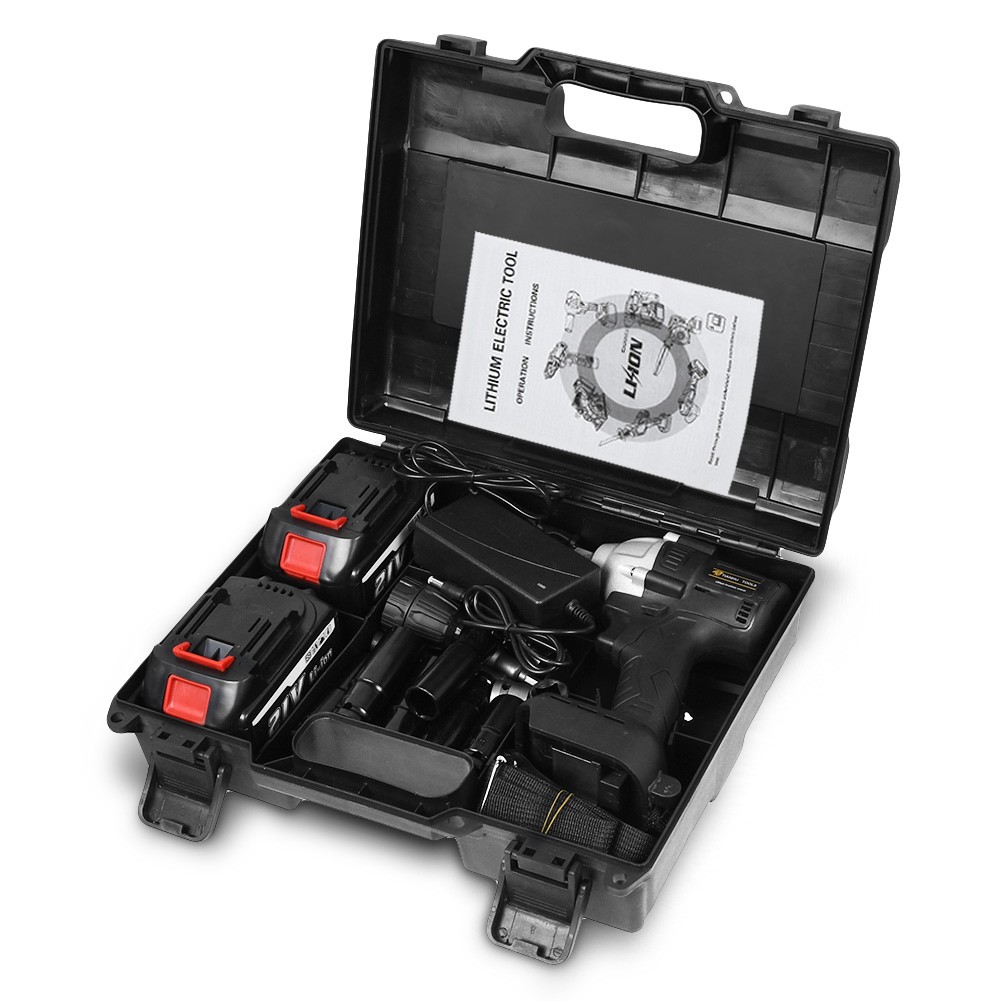 1/2" Driver Cordless Electric Impact Wrench Gun 520 Nm High Torque Power Tool US