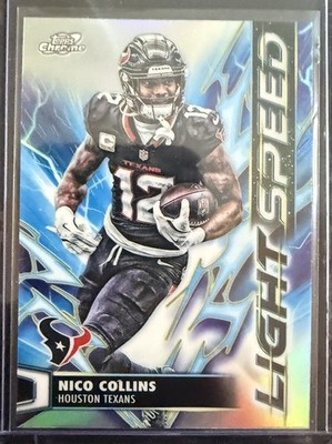 Topps Chrome 2025 Nico Collins Houston Texans Light Speed Insert #LS-27