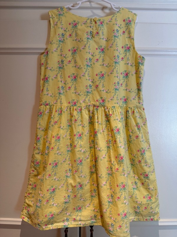 Gap girls size large yellow floral dress