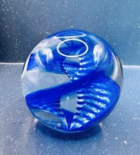 Caithness Scotland Art Glass "Jacob's Ladder" Paperweight Signed Numbered