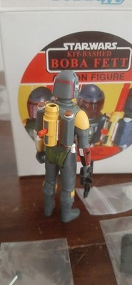 bootleg kitbash kenner boba fett prototype 3.75 actionfigur star wars