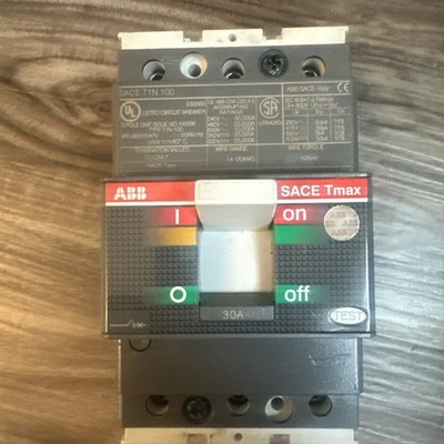 ABB SACE TMAX T1 N 100 CIRCUIT BREAKER 30AMP NEW