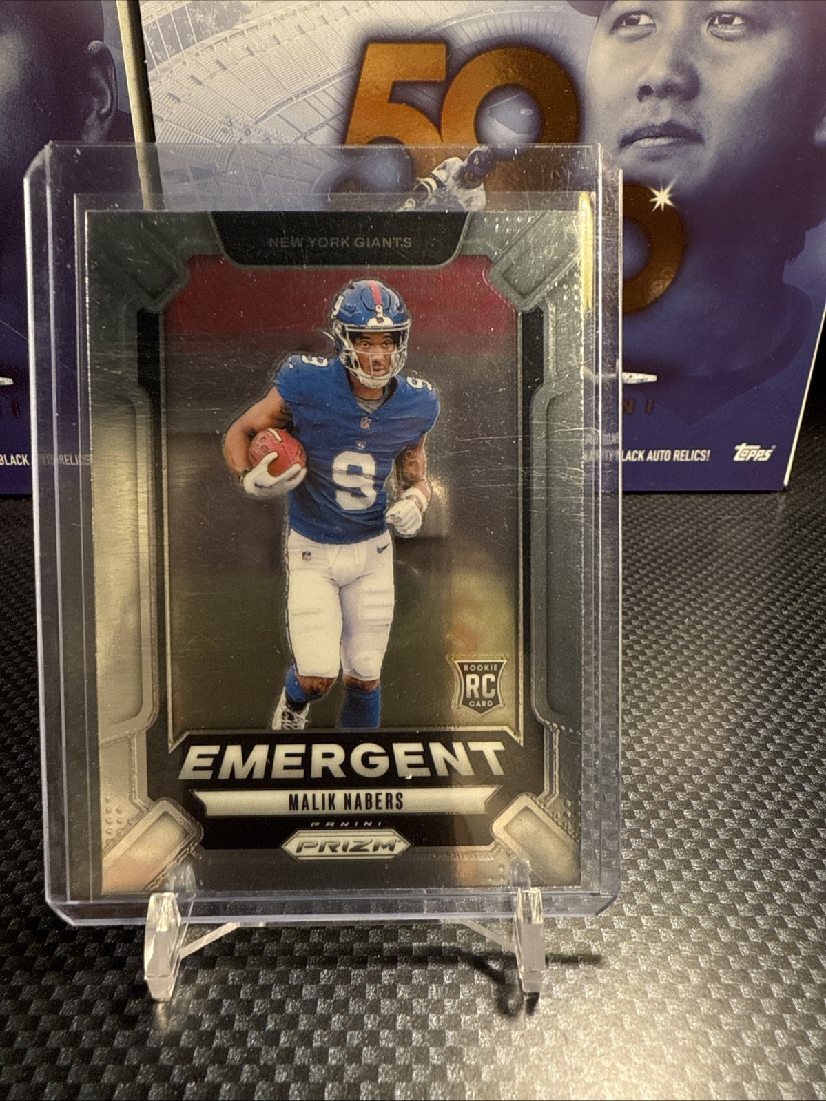 2024 Prizm Malik Nabers Emergent Rookie Insert Card # 6 NYG WR RC