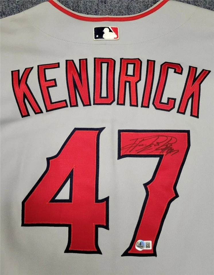 Howie Kendrick signed 2005 Team Issued Angels Jersey autograph ~ Beckett BAS - Image 2 of 4