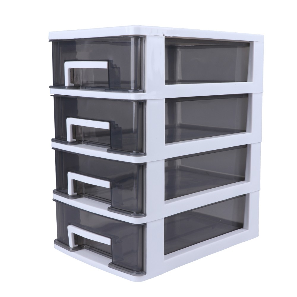 Drawer Storage Box Office Four Layer Cabinet Desk Organizer with