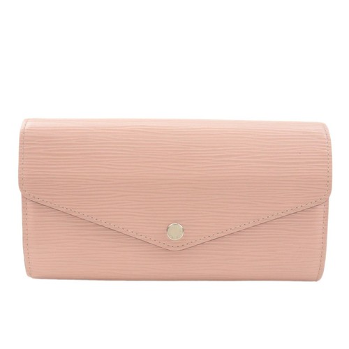 Louis Vuitton Epi Portefeuille Sara Long Wallet Rose Ballerine M61216 Auth Used