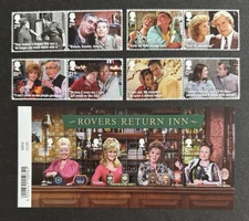 GB 2020 Coronation Street Stamps & Mini Sheet SG 4369/76 & MS4377 MNH