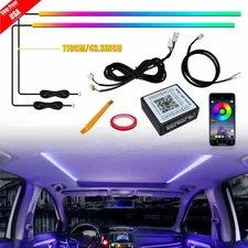 Full Color LED Sunroof Light RGB Car Roof Panoramic Skylight Ambient Light Strip