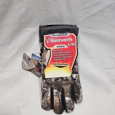 Huntworth Striker L/XL Midweight Gloves - Real Tree Camo Waterproof - New