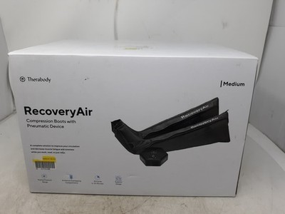 Therabody RecoveryAir Pneumatic Compression System   Medium Set   Grey