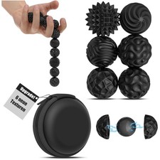 Stressbälle, Magnetkugeln, Sensorik Spielzeug, Anti-Stress, Silikon, 6 Stück