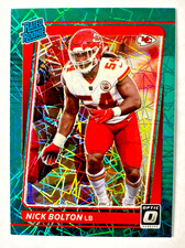 2021 Donruss Optic Nick Bolton TEAL Laser Prizm RC #275 Chiefs Rated Rookie!