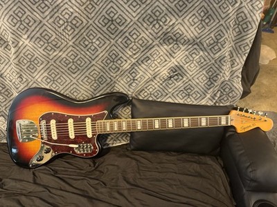 Squier Classic Vibe Bass VI 6-String Bass, Laurel Fingerboard, 3-Color Sunburst