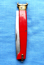 vecchio e grande coltello tascabile da caccia coltello " PATTADA CONAZ " caccia cartucce RARO