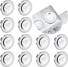12 Pcs Knockout Seal Electrical Box Knockout Plugs round Steel Removable Seal Va