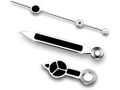 Black Watch Hands 3 Pins Watch Pointer Repair Parts for Green Luminous NH35/NH36