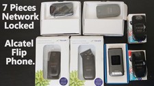 Alcatel A392 Flip 6 Pieces & 1 Verizon eTalk,...