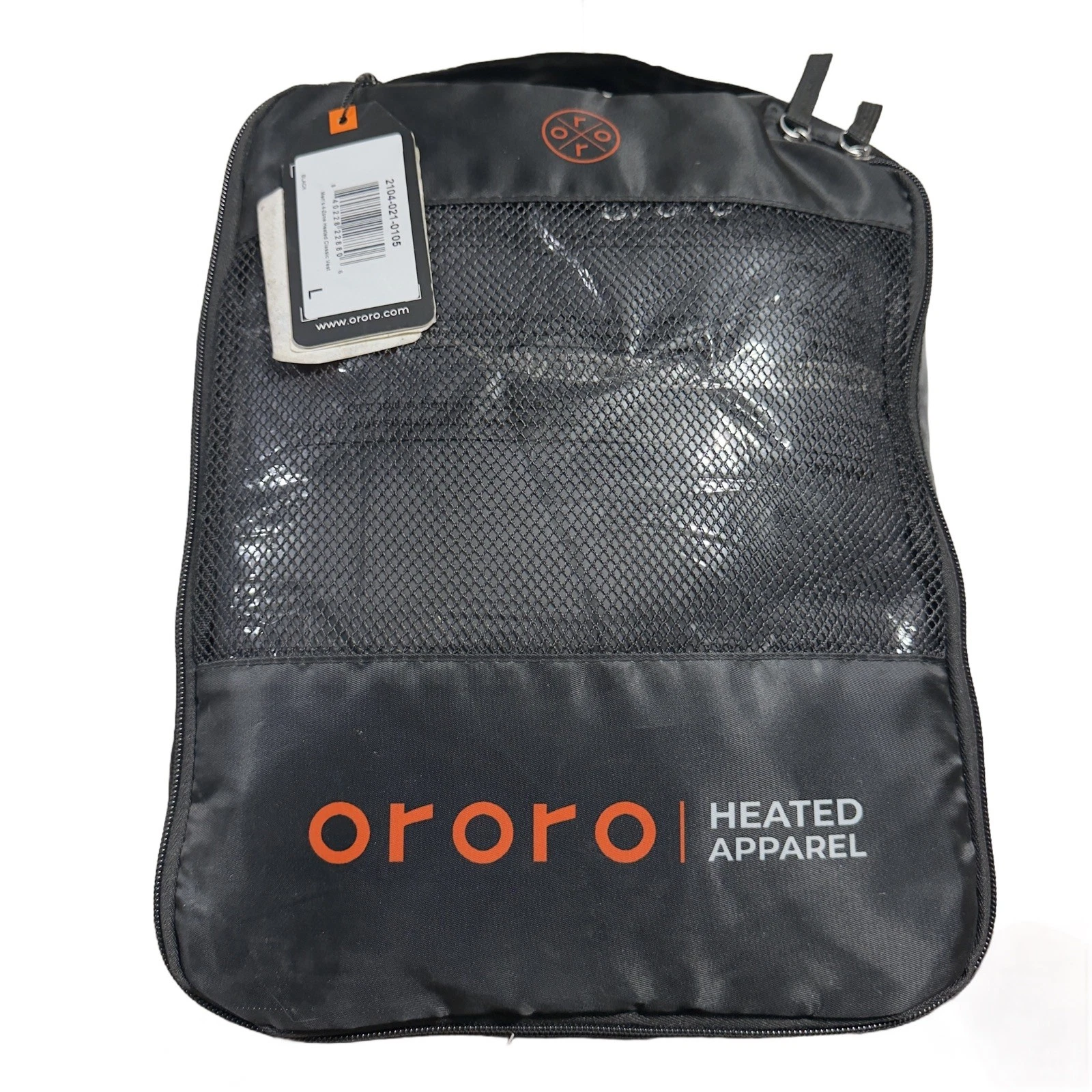 NEW Ororo Men's Vest Heated Classic 4-Zone Apparel Size Large - Black