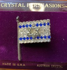 Isreal Flag brooch