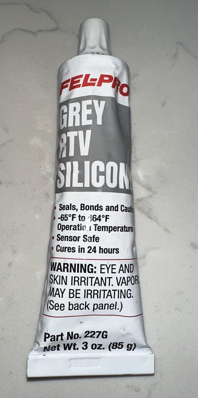 FelPro Grey RTV Silicone 3oz / 85g Fel-Pro Sensor Safe Silicone Tube New #227G