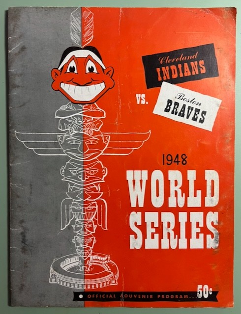 1948 World Series Official Program CLEVELAND INDIANS vs BOSTON BRAVES unscored