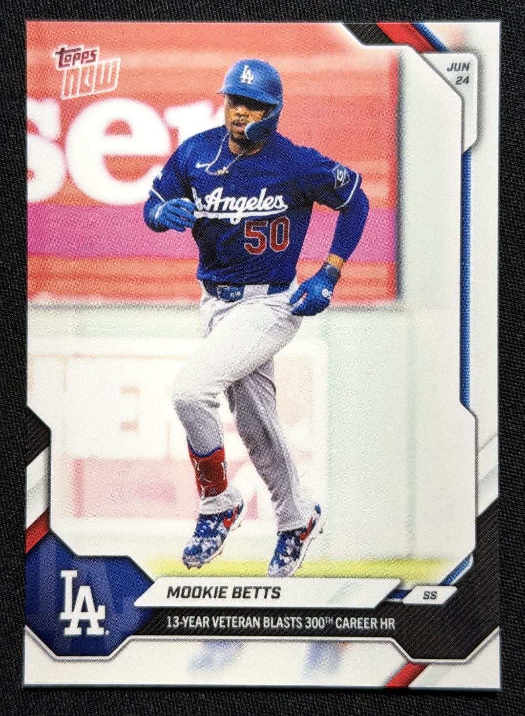 2026 Topps Now • Mookie Betts #376 • 300th Career Home Run • LA Dodgers