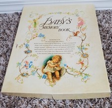 Vtg 1985 New Baby Boy Girl Pop Up Memory Book Philomel Books Baby Shower Gift