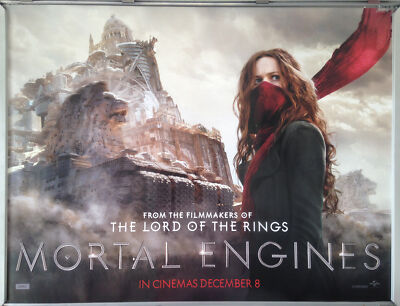 Cinema Poster: MORTAL ENGINES 2018 (Building Quad) Hera Hilmar Robert Sheehan