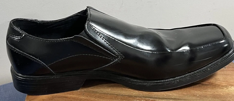 Zapatos de Vestir Claiborne Para Hombres 12M Cuero Negro Mocasines Corpgore Eventos Fiestas Foto 4 de 4
