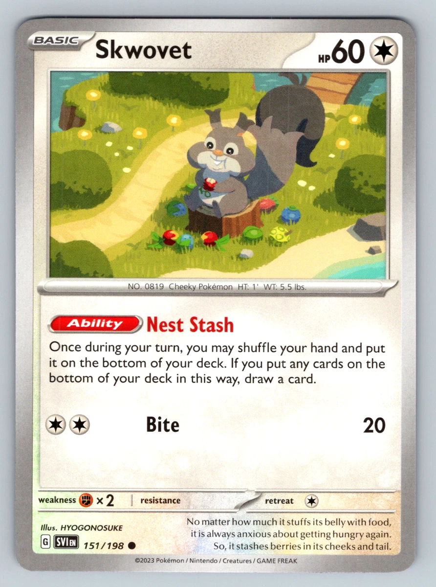 Skwovet (151/198), Busca de Cards