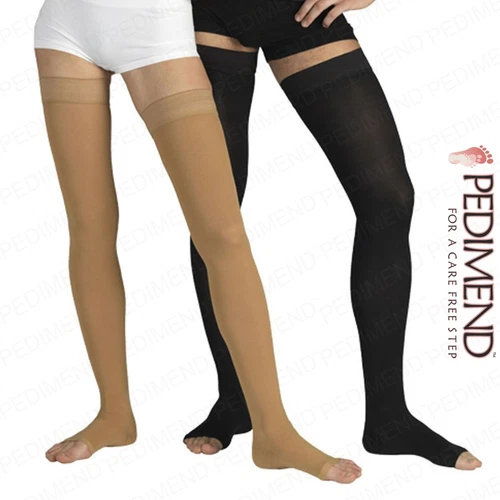 Pedimend™ 15-20mmHg Graduated Compression Thigh High Compression Stocking - UK