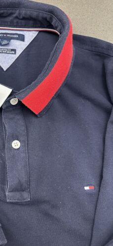 Tommy Hilfiger 2XL dunkelblau kurzärmeliges Poloshirt Freizeit Top - Bild 1 von 4