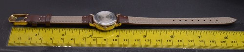 Vtg FADED GLORY Moon Phase Watch Women Date Gold Tone Leather NEW BATTERY & BAND - Picture 10 of 10