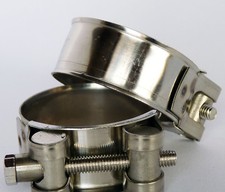 KFZ Motorrad Edelstahl Breitbandschelle LLK- Auspuff- Klappschelle - Alle Größen