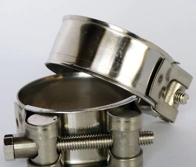 STEINBOCK GRUPPE KFZ Motorrad Edelstahl Breitbandschelle LLK- Auspuff- Klappschelle - Alle Größen